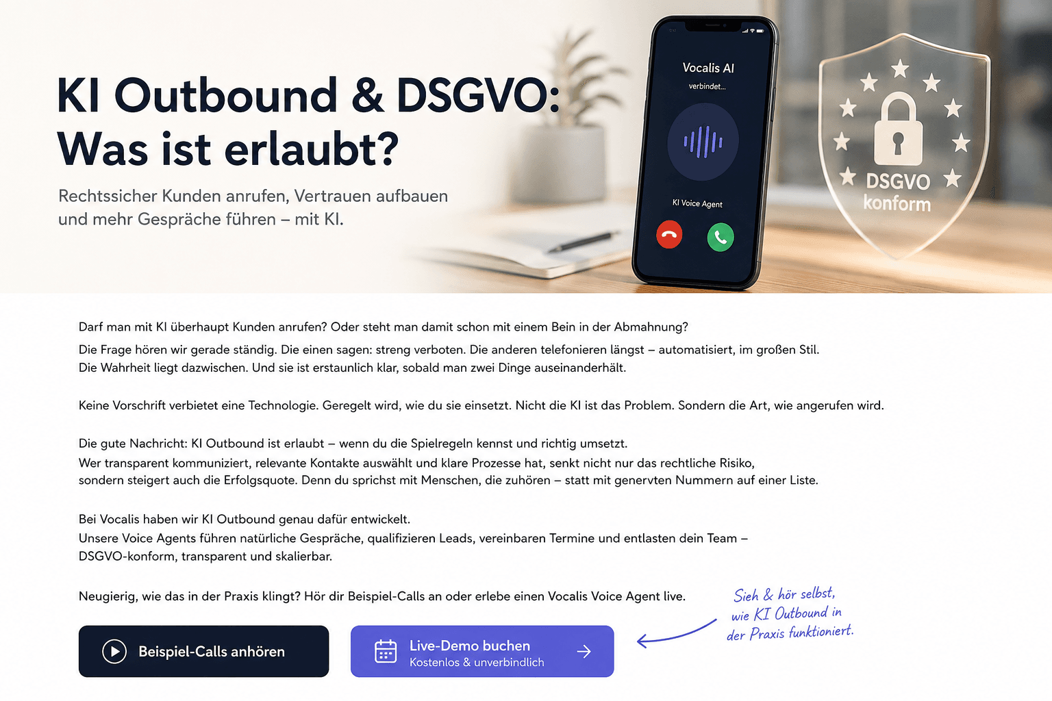Cold Calling mit KI & DSGVO: Was ist wirklich erlaubt?